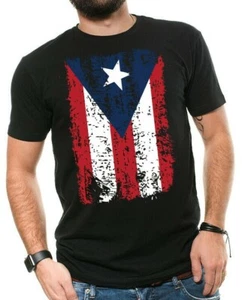 Puerto Rico Flag Boricua Puerto Rican Pride Unisex T-Shirt Nuyorican Puerto Rico - Picture 1 of 7