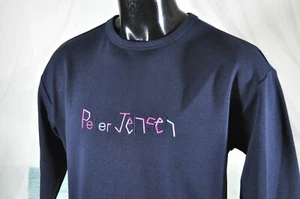 NEU Peter Jensen Sweatshirt Gr. 100 (Large - US) Logo Spruch schwarz Pullover - Bild 1 von 7