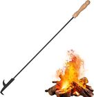 Heavy Duty Steel Long Fire Pit Poker Stick Fireplace Wood Stove Campfire Camping
