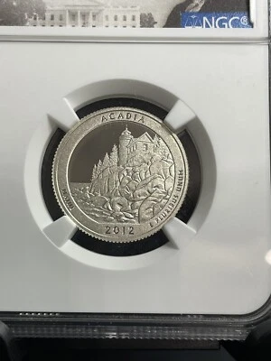 2012 S SILVER WASHINGTON QUARTER 25C ACADIA NGC PF69 ULTRA CAMEO - Image 1 of 4