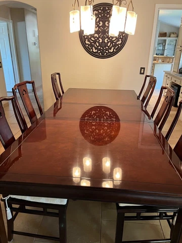 Georgian mahogany longevity table 10 x 3.75 Cover