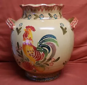Bellini Piu grande vaso multicolore gallo dipinto a mano. 14" Tg 33d - Foto 1 di 22