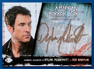 AMERICAN HORROR STORY NYCC PREVIEW AUTOGRAPH DMP1 DYLAN McDERMOTT Gold #081/100