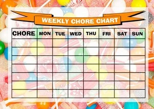 Tabla de recompensas semanal de tareas Rota Sweets Lolly - Imagen 1 de 1