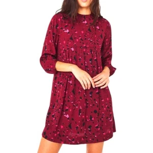 $395 NWT BA&SH Telma Dress In Bordeaux Size Small 4 - Picture 1 of 6