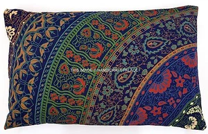 Mandala Ethnic Cotton Indian Pillow Case Cushion Cover Boho Pillow Sham Decor - Picture 1 of 2