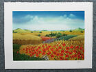 Ivan Stefanek Serigraph In Colors " Poppy In Cornfield " Numbered With X / Xxxv