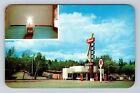 Rawlins WY-Wyoming, Ideal Motel Advertising, Antique, Vintage Postcard