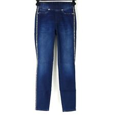 Cambio Ladies Jeans Trousers Philia Jeggin Blue Skinny Bouquet Size 32 New