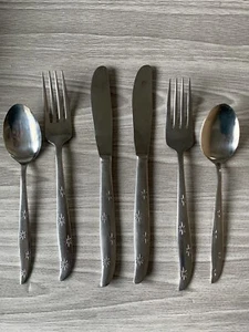 Tenedor de cena de acero inoxidable Gensico de Japón de colección cuchillo cuchara Starlite 6 en total - Imagen 1 de 3
