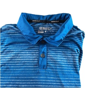 Nike Golf Tour Performance Blu/Bianco Polo Manica Corta,XL - Foto 1 di 5