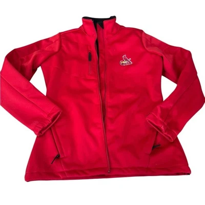Chaqueta softshell roja de béisbol para mujer ANTIGUA St. Louis Cardinals MLB talla mediana Foto 1 de 4