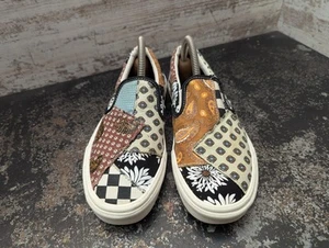 Zapatos sin cordones clásicos Vans para mujer talla 7,5 usados patchwork hippy 500714 - Imagen 1 de 22