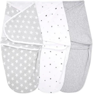 aden + anais Easy Swaddle Wrap Baby Blankets Gray Twinkle 3ct - Image 1 of 3