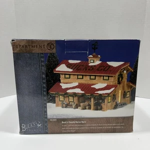 Departamento 56 Buck's County Horse Barn Iluminado Original Snow Village 55049 Retirado - Imagen 1 de 15