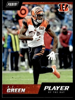 2018 Panini Player of the Day A.J. Green Cincinnati Bengals #7 - Image 1 of 2