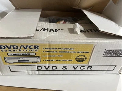 EMERSON EWD2203 DVD VCR VHS COMBO PLAYER NEW OPEN BOX - Image 1 of 4