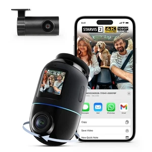 70mai Dash Cam 4K Omni Dual Channel 4K 1080P DashCam Auto 360 Gradi Rilevamento - Foto 1 di 24
