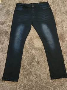 Jeans PD&C uomo 38 x 32 slim denim scuro elasticizzato 5 tasche gamba dritta - Foto 1 di 8
