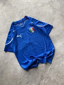 Vintage Puma 2010/12 Italien Nationalmannschaft Home Fußball Trikot Blau Größe S - Bild 1 von 13