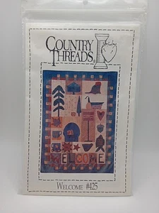 Country Threads Welcome Wall Hanging Applique Quilt Pattern #425 - Picture 1 of 8