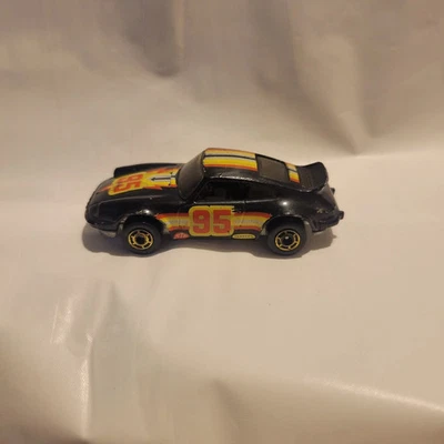 Porsche P-911 1974 Hot Wheels negro vintage ruedas doradas "95" GBW Foto 1 de 4