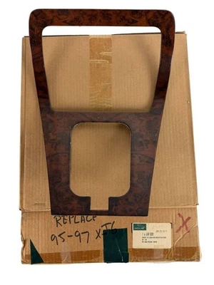 Panel de consola Jaguar XJ6 XJ12 X300 madera burl moldura - OEM JLM12281 - 1995-1997 Foto 1 de 4