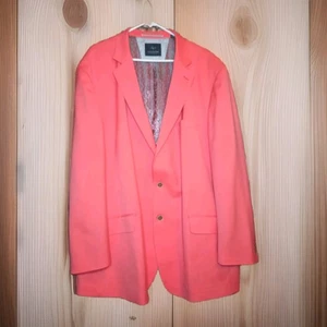 Tailorbyrd Sport Coat Men's 52LPink Blazer Windowpane Linen & Cotton - Picture 1 of 23