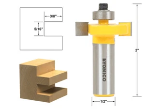 5/16" Height X 3/8" Depth Slot Cutter Router Bit - 1/2" Shank - Yonico 14185 - Picture 1 of 1