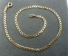 Curb Anklet 9ct Gold Solid Curb Link-  Fully Hallmarked Ankle Bracelet