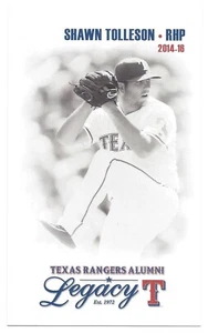 Texas Rangers Alumni Legacy Team Issued Postcard Shawn Tolleson SGA - Picture 1 of 1