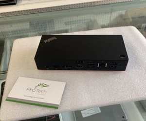 Lenovo ThinkPad USB-C Docking station Gen 2 40AY with 90W Adaptor USB C Cable - Picture 1 of 4