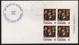 Can 697 - 1976 8c Christmas Nativity - UL CB FDC From Philatelic Canada - Imagen 1 de 1