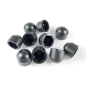 M5 M6 M8 M10 M12 Black Plastic Dome Nut Protection Cap Covers Bolt Safety Cover - Picture 1 of 2