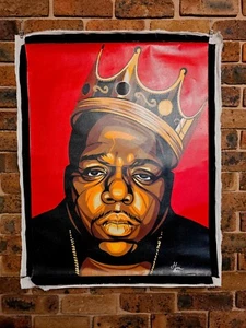 Hand Painted Original Biggie Smalls Art Oil paint Canvas Music 95x81cm NEW AUS - Picture 1 of 13