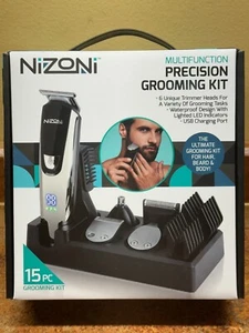 Nizoni Precision Grooming Kit 8 Piece & Charging Station Moustache Beard Trimmer - Picture 1 of 5