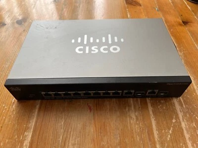 cisco sf302-08P 10/100 PoE Managed switch - Image 1 of 3
