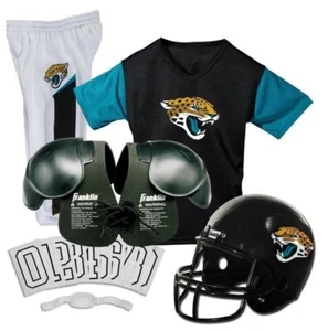 Jacksonville Jaguars Kids NFL 6pc Deluxe Football Uniform Set, Small - Picture 1 of 10