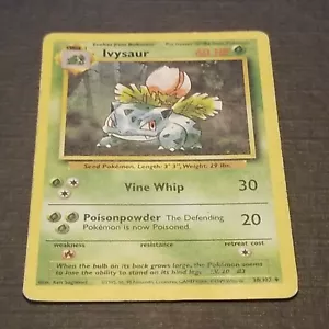 IVYSAUR - Base Set - 30/102 - Uncommon - Pokemon Card - Unlimited Edition LP - Picture 1 of 2