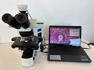 Olympus BX51 Microscope w/ 2x PlanApo, 10, 20, 40X PlanFluors,4x+ - Picture 1 of 10