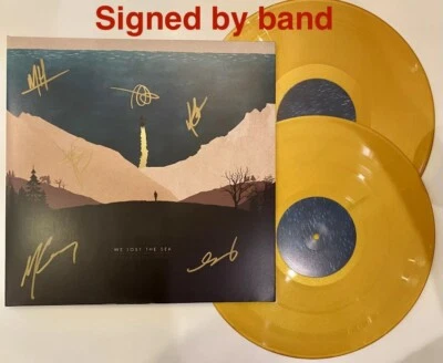 *SIGNED* We lost The Sea - Departure Songs - Deluxe Gold Vinyl LP MINT Rare - Image 1 of 4