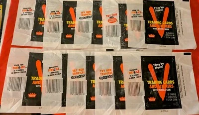 LOT OF 10 V ( Visitors ) Fleer 1984 empty WAX Card wrappers All Three variants - Image 1 of 4