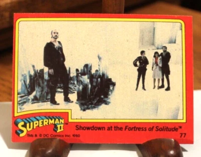 1980 Topps Superman II Movie Card #77 Showdown at the Fortress of Solitude - Image 1 of 2