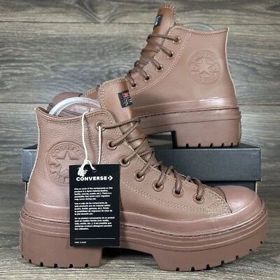 Converse Women Chuck Taylor All Star Lugged Heel Brown Platform Waterproof Shoes - Image 1 of 4