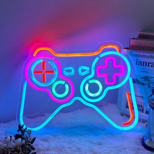 Gamepad LED neon light game room, living room, party, man nest atmosphere light - Picture 1 of 9