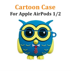 Cartoon Silicone Case For Apple AirPods 1 2 Protector Shockproof OWL / POKEMON - Picture 1 of 13