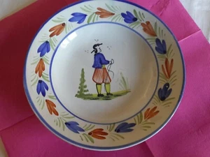 ASSIETTE CREUSE  HB QUIMPER XXIX - Picture 1 of 3
