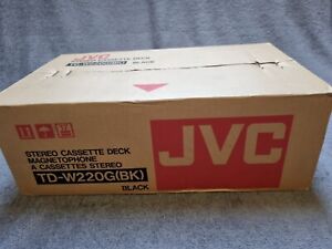 JVC TD-W220G (BK) Black Stereo Cassetten Deck Neu in OVP
