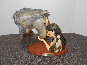Sacred Bond First Issue Kindred Spirits Bradford Exchange Horse Head Figurine - Picture 1 of 4