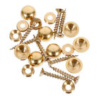  16 Pcs Advertising Nail Mirror Copper Woodworking Screw Lugnuts